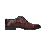 Leather Business lace-up dark red