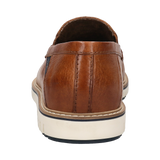 Cuir Glisser Chaussons Cognac