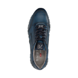 Leder Sneaker blau