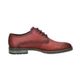 Leather lace-up red