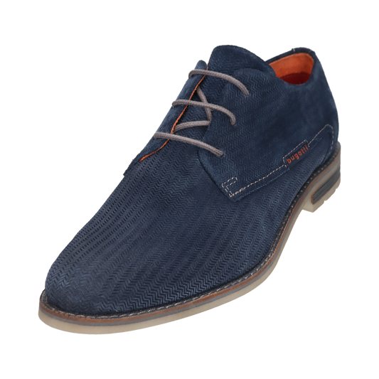 Leather Business lace-up blue