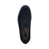 Leder Slip on dunkelblau