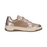 Læder sneaker beige