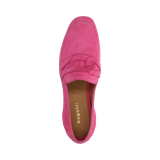 Leather loafers pink