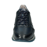 Sneakers in pelle blu scuro