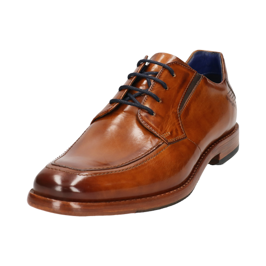 Cognac Leather Business Lace Shoe