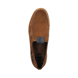 Leather moccasin cognac