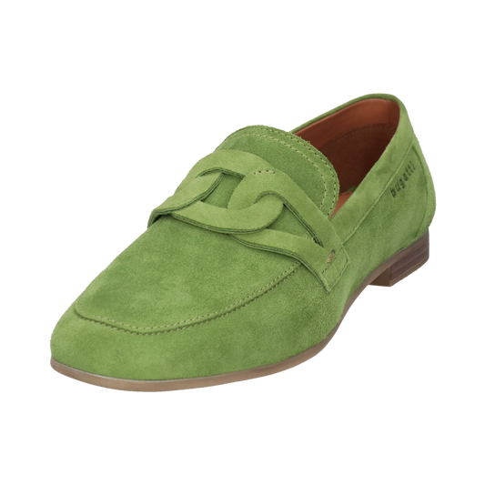 Leder Loafers grün