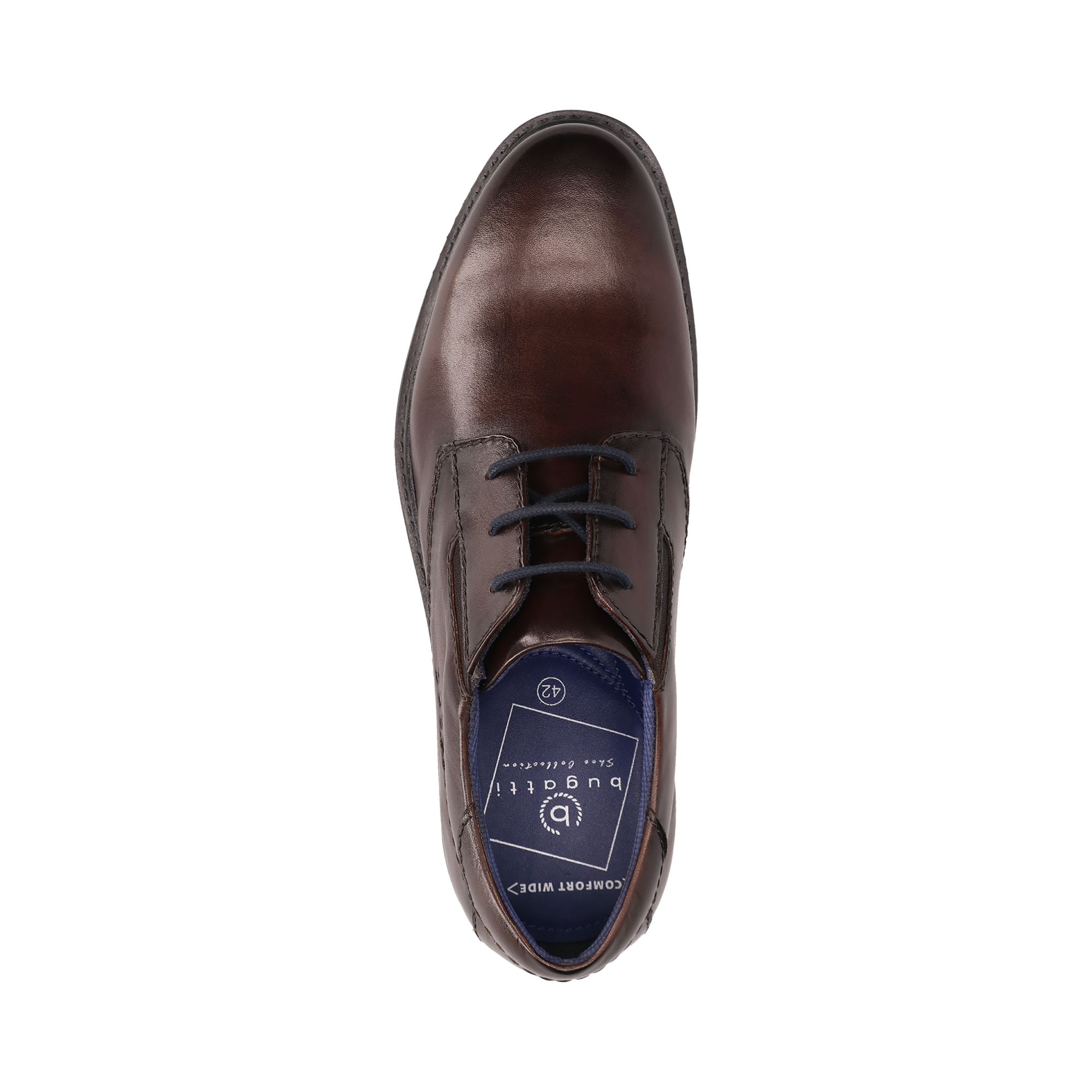 Leather Business lace-up dark brown