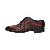 Leather Business lace-up dark red