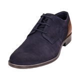 Leather Business lace-up dark blue