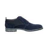 Leather lace-up dark blue