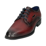 Leather Business lace-up dark red