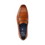 Leder Slip on cognac