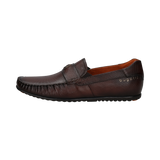 Leather moccasin brown