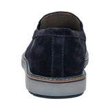 Leder Slip on dunkelblau