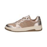 Læder sneaker beige