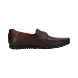 Leather moccasin brown